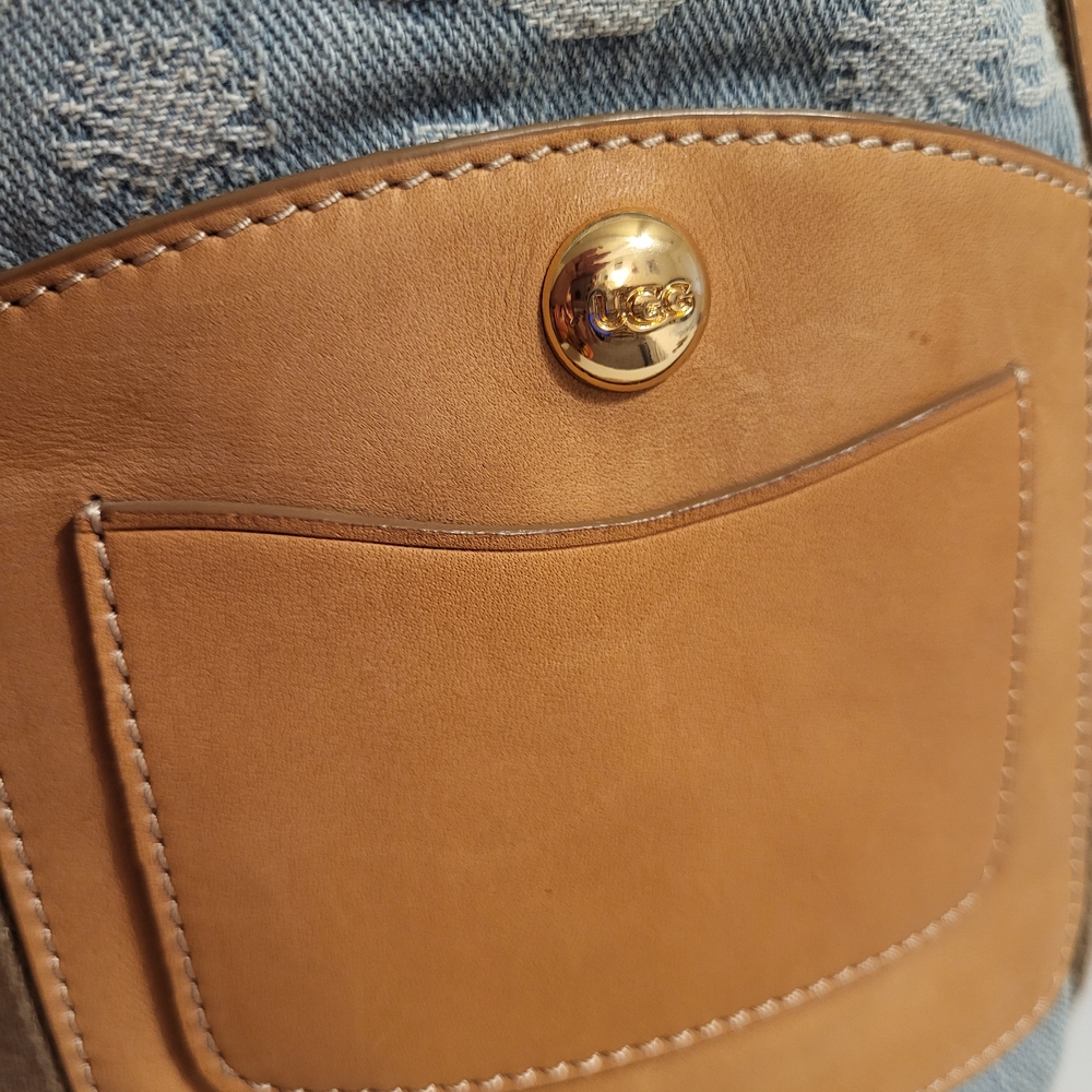 Ugg Denim, Leather, Espadrille Tote Bag View 3